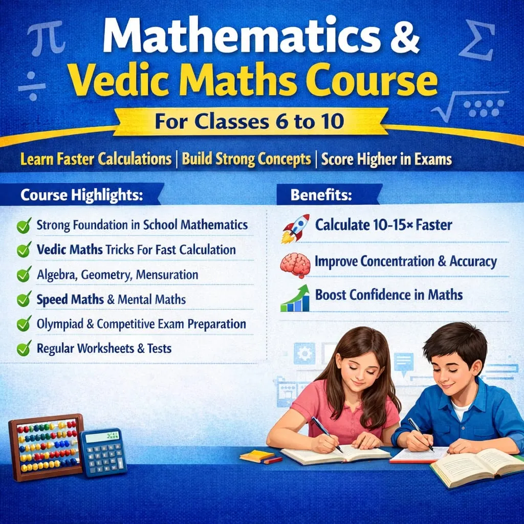 Advanced Mathematics and Vedic Mathematics Classes by Bidyutparna Kar